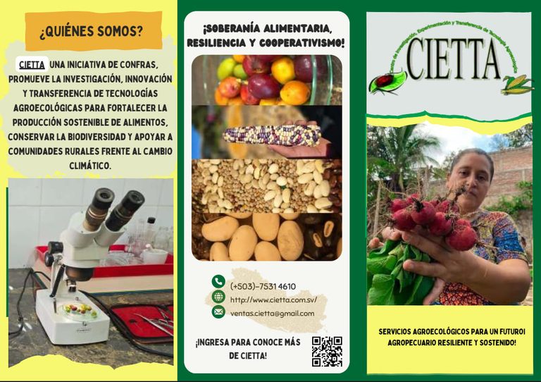 Folleto informativo de CIETTA